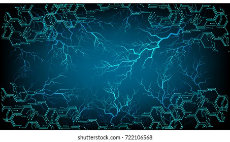 binary circuit future technology, blue cyber security concept background, abstract hi speed digital internet.motion move blur. pixel vector bolt, thunderbolt, shaft