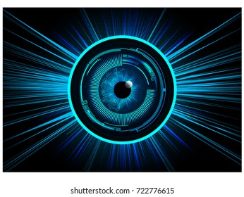 binary circuit future technology, blue eye cyber security concept background, abstract hi speed digital internet.motion move blur. pixel vector bolt, thunderbolt, shaft