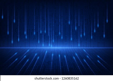 binary circuit future technology,blue cyber security concept background, abstract hi speed digital internet vector illustration