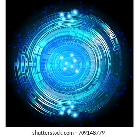 binary circuit future technology,blue cyber security concept background, abstract hi speed digital internet.motion move blur. 