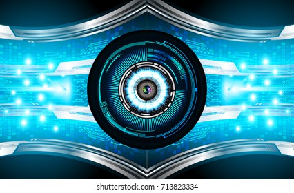 binary circuit future technology,blue cyber security concept background, abstract hi speed digital internet.motion move blur. pixel vector eye