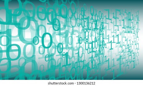 Binary code abstract backdrop, big data conception