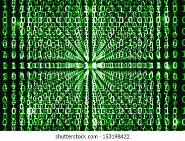 Binary code in abstract background, VECTOR, EPS10