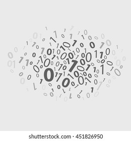 Binary code with abstract information background vector.