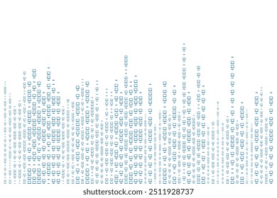 Fondo blanco de la matriz abstracta del código binario con el código de ordenador binario.