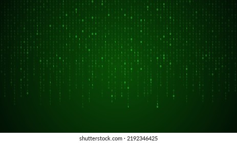 Binary code abstract technology background. Global network