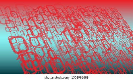 Binary code algorithm, machine learning vector cyberspace