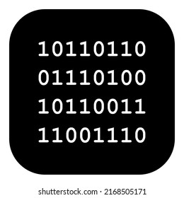 Binary Code And App Icon On White