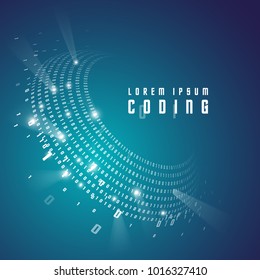 Binary code background