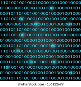 Binary code background - concept of information technologies