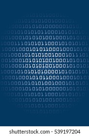 Binary code background.
Dark Blue background with binary code.Vector available.