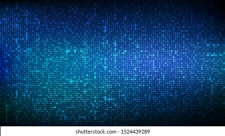 Binary code background. Digital binary data and streaming digital code background. Abstract futuristic cyberspace. Matrix background with digits 1.0. Coding or Hacker concept. Vector illustration.