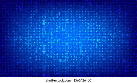 Binary code background. Digital binary data and streaming digital code background. Abstract futuristic cyberspace. Matrix background with digits 1.0. Coding or Hacker concept. Vector illustration.