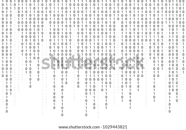 Binary code background.
Falling, streaming binary code background. Digital technology
wallpaper. Cyber data, decryption and encryption. Hacker background
concept. Vector