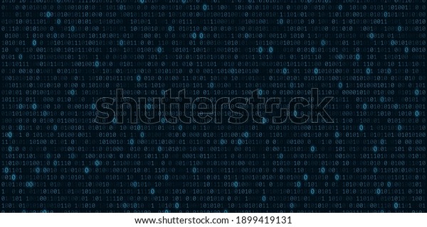 Binary code background. Software programming. Glowing\
numbers. Digital data. Technological concept. Vector illustration.\
EPS 10