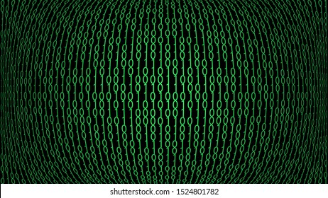 Binary code background vector design. Artificial intelligence