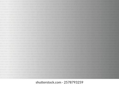 Binary code black and white gray background. Binary Code Grey Background.  EPS vector illustration