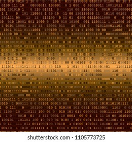 Binary code. Computer or internet security concept. Vector background illustration.