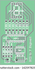 Binary Code Decimal to Seven Segment PCB