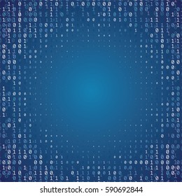 Binary code digital technology background