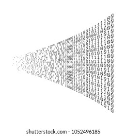 Binary code digital technology. Data Sorting. From Chaos to System. Artificial intelligence.Big data.Smart system. 