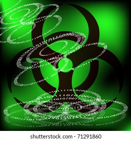 Binary code hi-tech abstract background