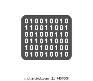 Binary Code Icon Computer Machine Code Stock Vector (Royalty Free ...