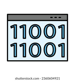 Binary Code Icon Design For Personal And Commercial Use.