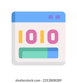 binary code icon for your website, mobile, presentation, and logo design.