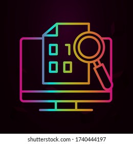 binary, code nolan icon Simple thin line, outline vector of Robotics engineering icons for ui and ux, website or mobile application