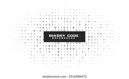 binary code numbers white background design