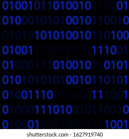 Binary code on white background pattern. Seamless digital technology background. abstract matrix. programming computer code. technology concept. vector illustration