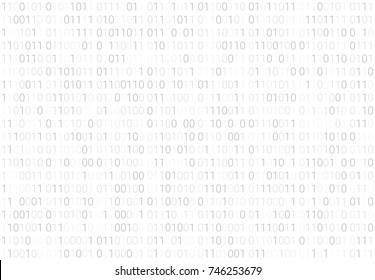 Binary code pattern. Seamless digital technology background. abstract matrix. programming computer code. technology concept. vector illustration