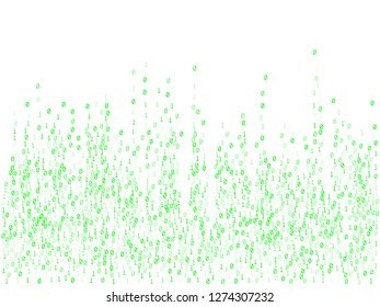 Binary code programming background. Hacker coding concept, row matrix vector. Information decryption and encryption backdrop. Binary numbers 1, 0. Zero, one numbers cyber monday sale background.