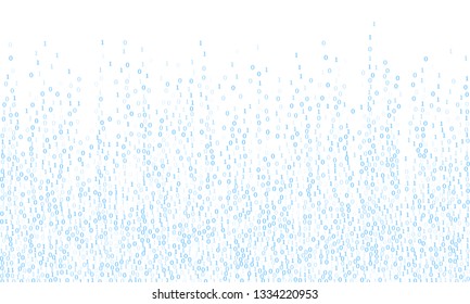 Binary code programming background. Hacker coding concept, row matrix vector. Data technology computer backdrop. Binary numbers 1, 0. Zero, one numbers cyber monday sale background.