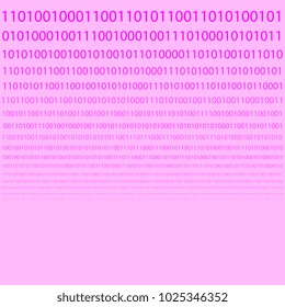 Binary code scattered horizontally