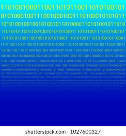 binary code scattered horizontally