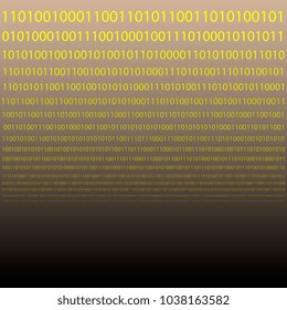 binary code scattered horizontally