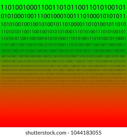 binary code scattered horizontally