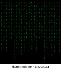 binary code stream background data vector design