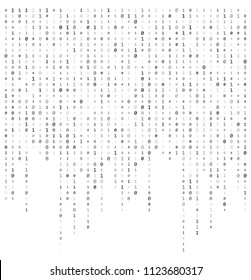 binary code stream background data vector design