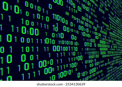 binary code technology background for networking, cyber security, virus, web, internet, firewall, hacking etc conceptual use.	
