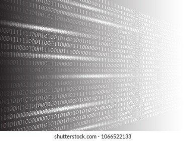 Binary code texture abstarct background, business technology concept vector illustration