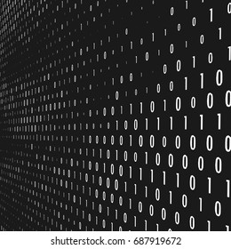 Binary Code Vector Background Coding Programming Stock Vector (Royalty ...