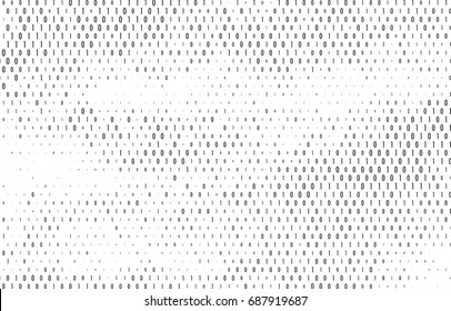 Binary code vector background. Coding, programming or hacking concept. Computer science illustration with 1 and 0 symbols repetitions.