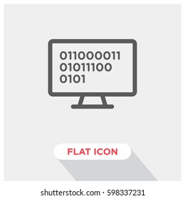 Binary Code Vector Icon