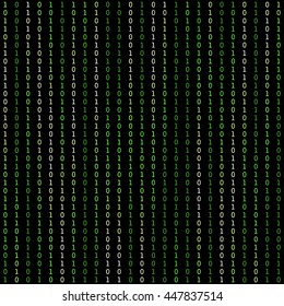 Binary code vector pattern. Information technologies background