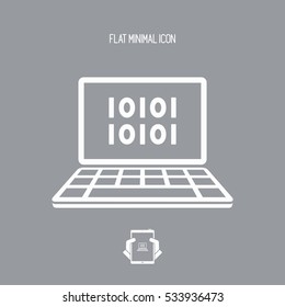 Binary code - Vector web icon