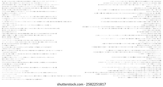 Binary code zero one abstract matrix white background with binary computer code.