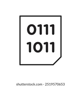 Binary codeline icon. vector illustration. EPS10